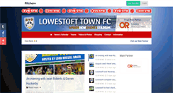 Desktop Screenshot of lowestofttownfc.co.uk